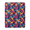 Prismatic Paws Sherpa Fleece Blanket
