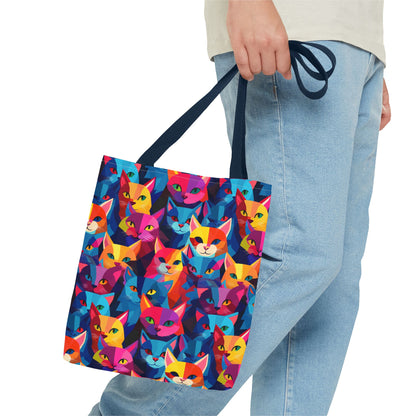 Prismatic Paws Tote Bag