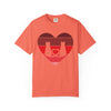 Cat Tail Love Retro Heart T-Shirt
