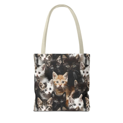 Cozy Kitten Crowd Tote Bag