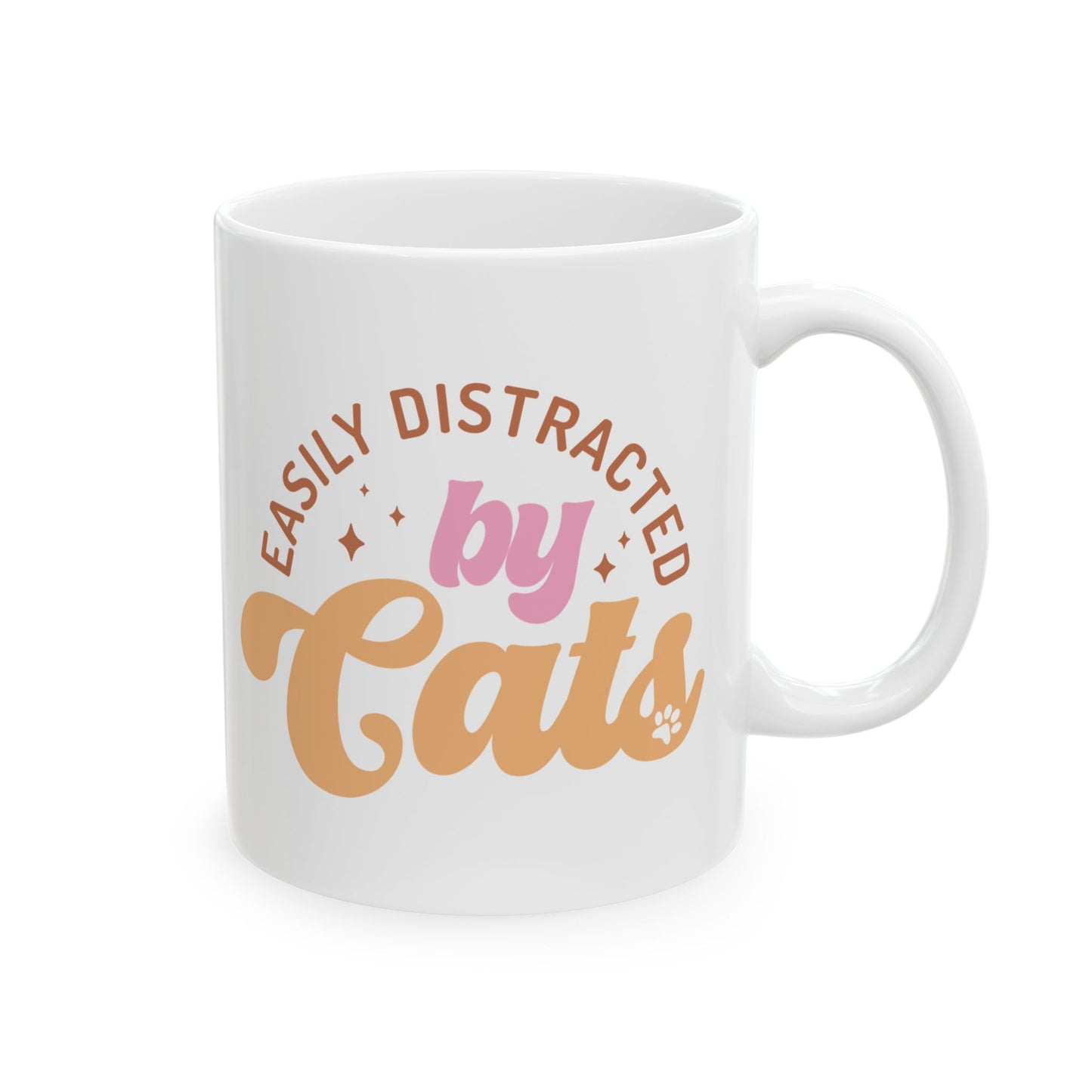 Easily Distracted by Cats Coffee Mug