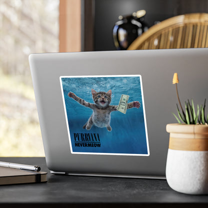 Purrvana Nevermeow Album Cover Vinyl Decal