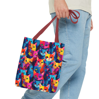 Prismatic Paws Tote Bag