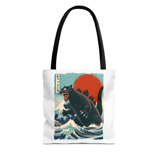 Catzilla Japanese Art Tote Bag
