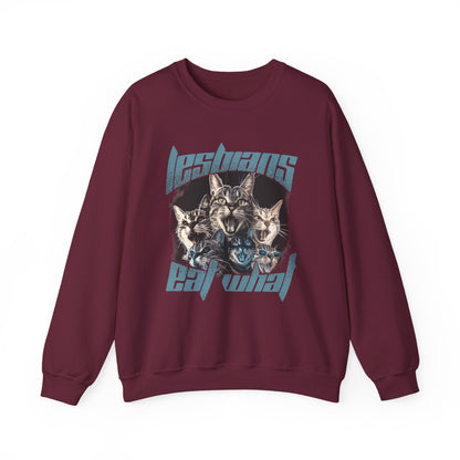 Lesbians Eat What?? Crewneck Sweatshirt