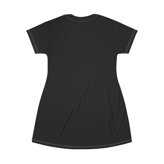 Yin Yang Kitties T-Shirt Dress