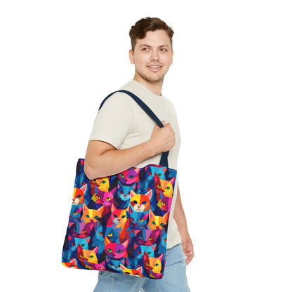 Prismatic Paws Tote Bag