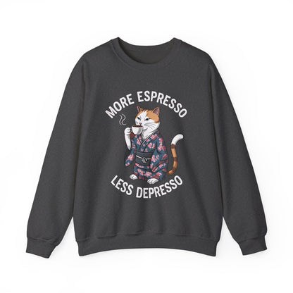 More Espresso Less Depresso Crewneck Sweatshirt