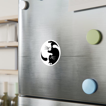 Yin Yang Kitties Vinyl Decal