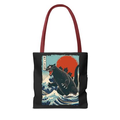 Catzilla Japanese Art Tote Bag