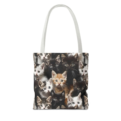 Cozy Kitten Crowd Tote Bag