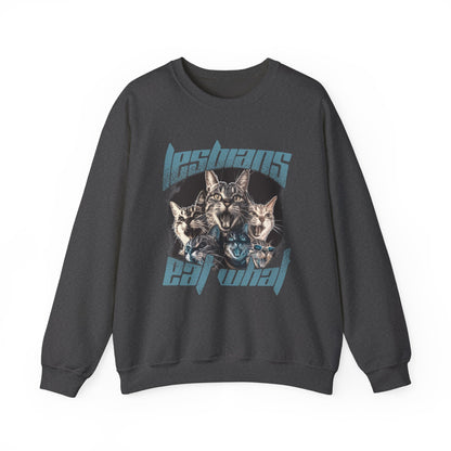 Lesbians Eat What?? Crewneck Sweatshirt