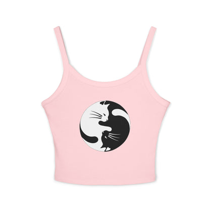 Yin Yang Kitties Women's Spaghetti Strap Tank Top