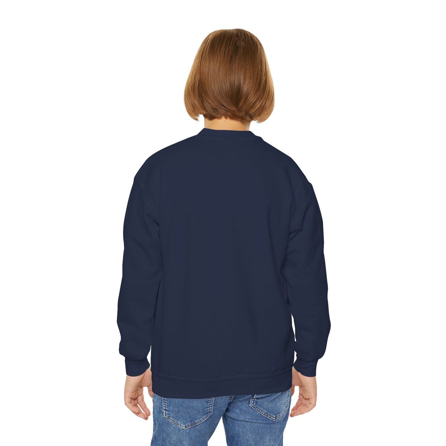 Cat Tail Love Retro Heart Youth Crewneck Sweatshirt