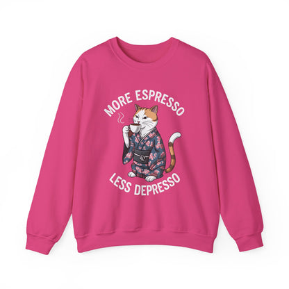 More Espresso Less Depresso Crewneck Sweatshirt