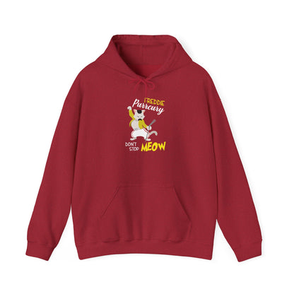 Freddie Purrcury Don’t Stop Meow Hooded Sweatshirt
