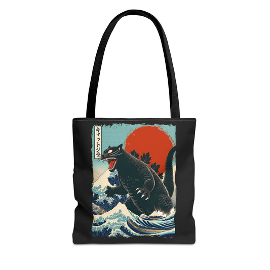 Catzilla Japanese Art Tote Bag