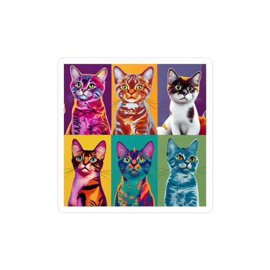 Catty Warhol Vinyl Decal