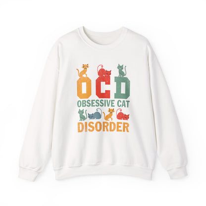 OCD Obsessive Cat Disorder Crewneck Sweatshirt