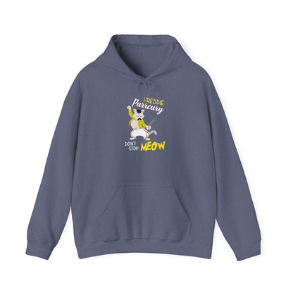 Freddie Purrcury Don’t Stop Meow Hooded Sweatshirt