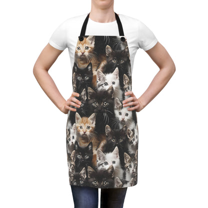 Cozy Kitten Crowd Apron
