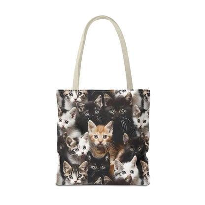 Cozy Kitten Crowd Tote Bag