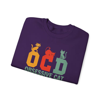 OCD Obsessive Cat Disorder Crewneck Sweatshirt