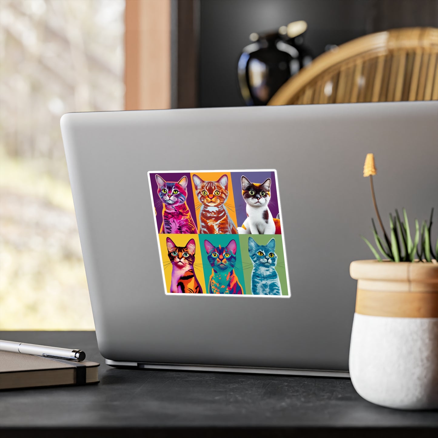 Catty Warhol Vinyl Decal