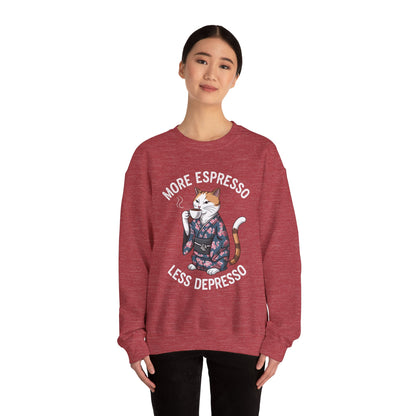 More Espresso Less Depresso Crewneck Sweatshirt