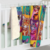 Catty Warhol Sherpa Fleece Blanket