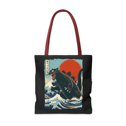 Catzilla Japanese Art Tote Bag