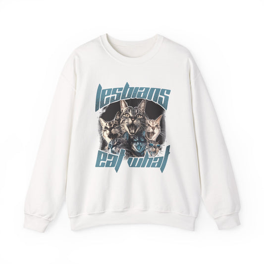Lesbians Eat What?? Crewneck Sweatshirt