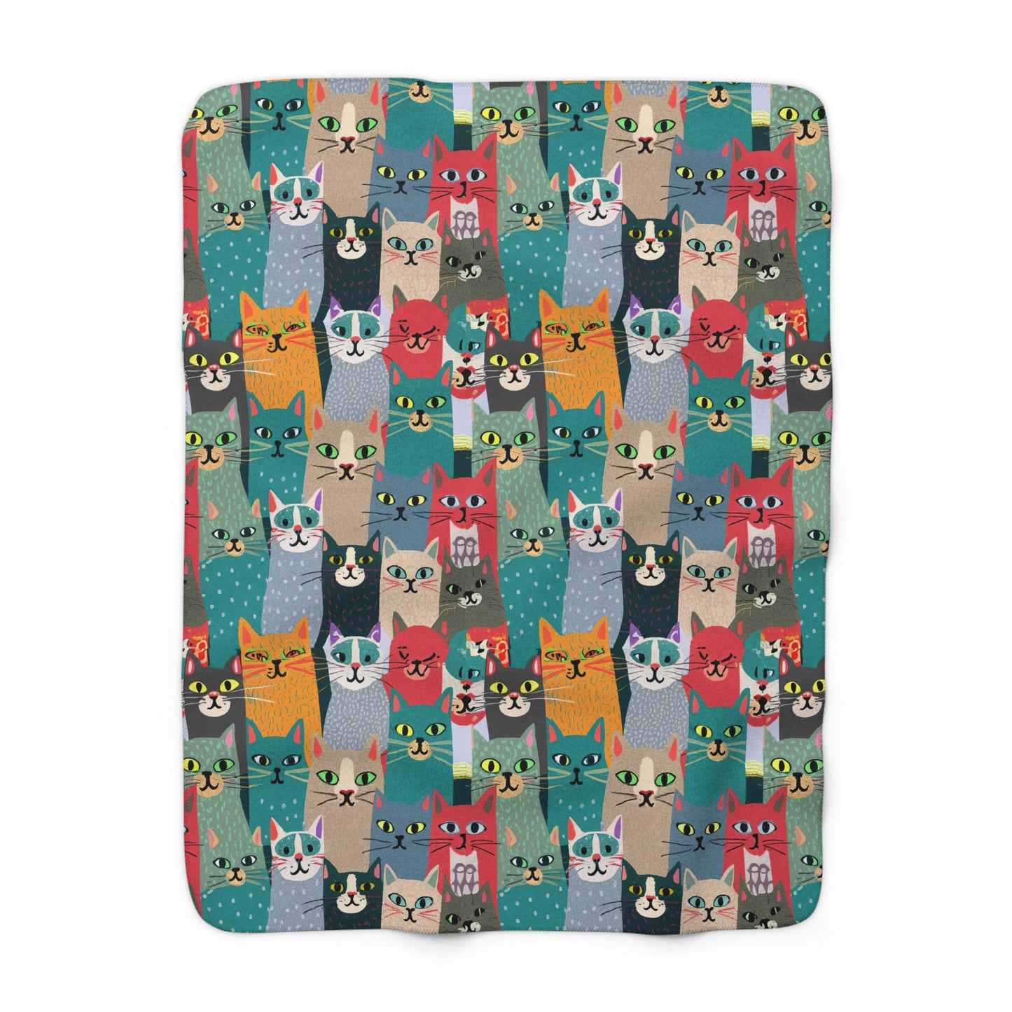 Whisker Wonderland Sherpa Fleece Blanket
