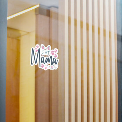 Cat Mama Vinyl Decal Sticker