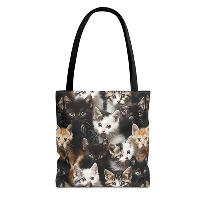 Cozy Kitten Crowd Tote Bag