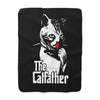 The Catfather Sherpa Fleece Blanket