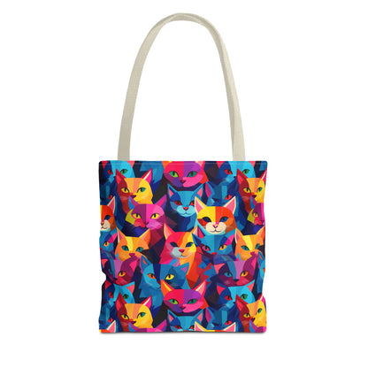 Prismatic Paws Tote Bag
