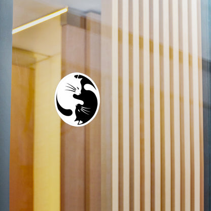 Yin Yang Kitties Vinyl Decal