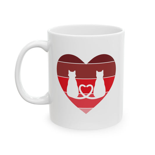 Cat Tail Love Coffee Mug