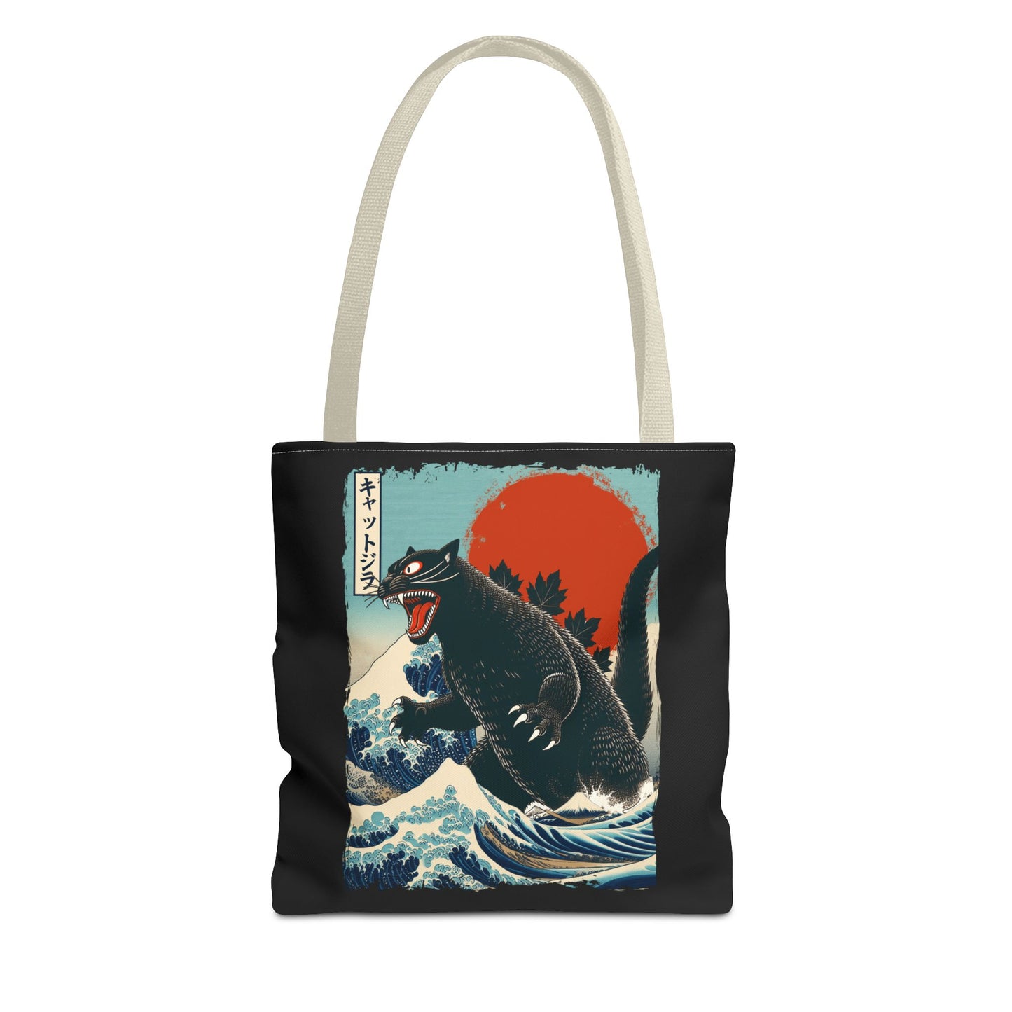 Catzilla Japanese Art Tote Bag