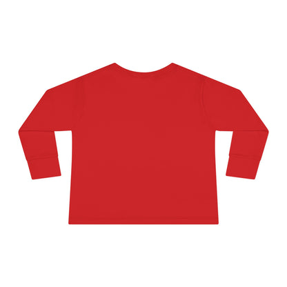 Cat Tail Love Retro Heart Toddler Long Sleeve Tee