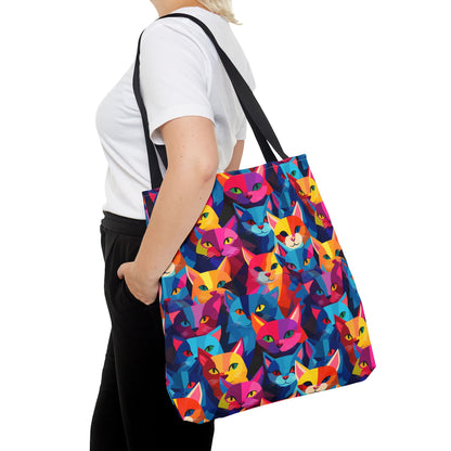 Prismatic Paws Tote Bag