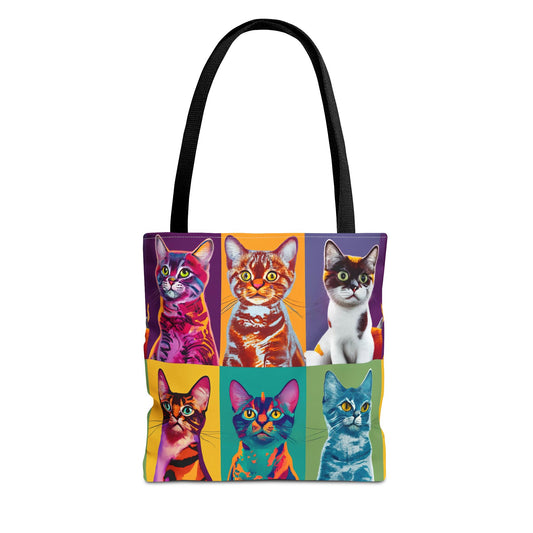 Catty Warhol Tote Bag