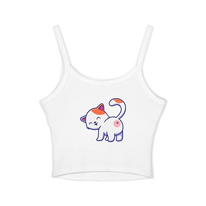 OnlyCats Cat Butt Women's Spaghetti Strap Tank Top
