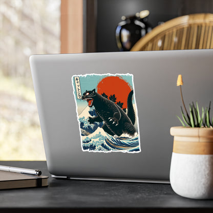 Catzilla Japanese Art Vinyl Decal