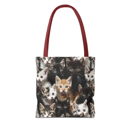 Cozy Kitten Crowd Tote Bag