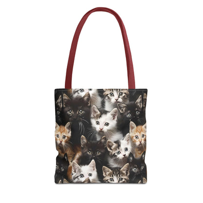 Cozy Kitten Crowd Tote Bag