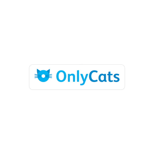 OnlyCats Logo Vinyl Decal Sticker
