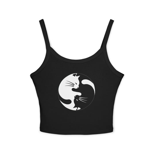 Yin Yang Kitties Women's Spaghetti Strap Tank Top
