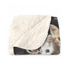 Cozy Kitten Crowd Sherpa Fleece Blanket
